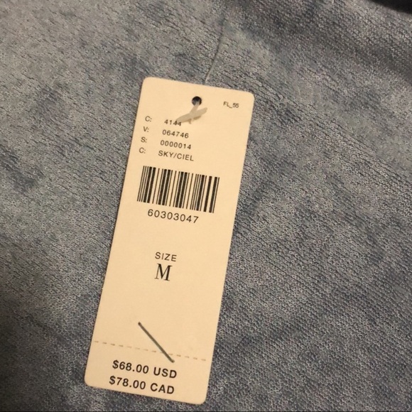 NWT All Felix Anthropologie Blue Terrycloth TShirt (M) - Picture 9 of 10